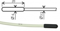 Pt1000TR160/0, cable 1 m