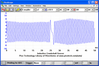 Crankshaft Sensor Inductive (Engine Running)