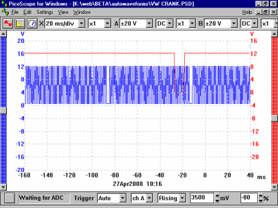 Crank Sensor (Hall) / Distributor Output (Camshaft Id)